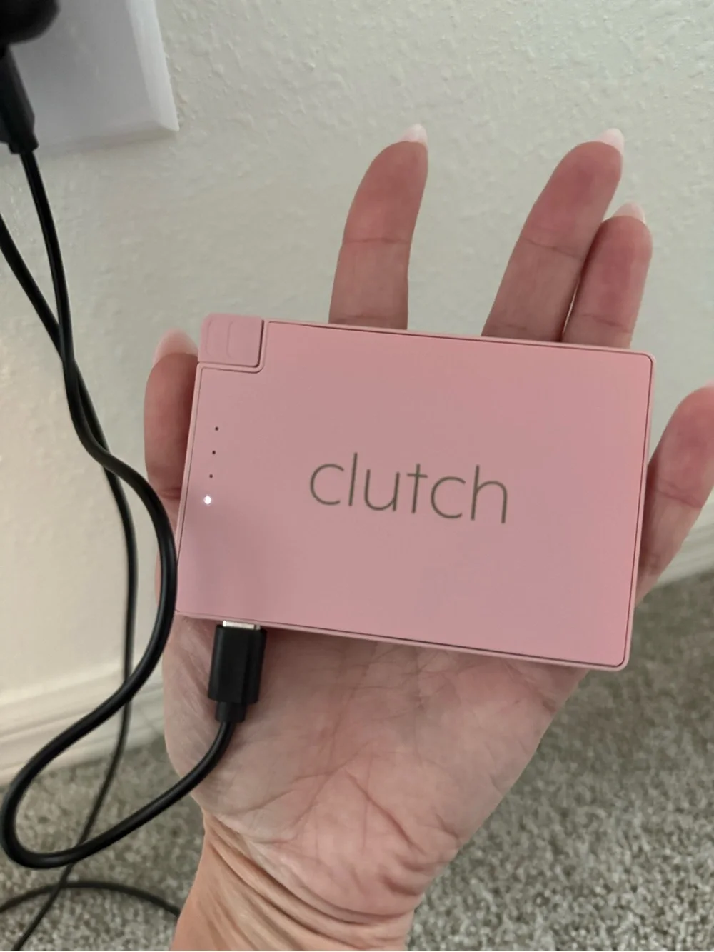 Like New Pink Clutch Portable Power Bank / TSA Approved Travel Charger USB-C